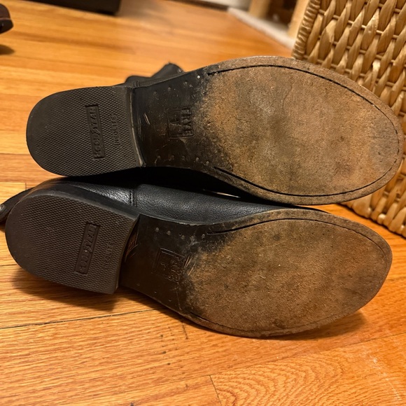 FRYE Melissa Button Back Zip Snap Leather boots - Picture 8 of 12